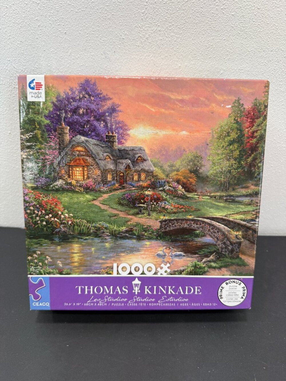 Thomas Kinkade Sweetheart Retreat🔴2/$20🔴Ceaco Puzzle 1000Pc